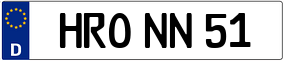 Trailer License Plate